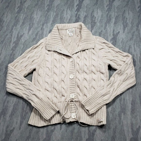 Ralph Lauren Sweaters - Ralph Lauren Sweater Womens XL Beige Button Up Long Sleeve